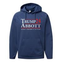 Trump Abbott 2024 Texas Governor Funny Election Performance Fleece Hoodie