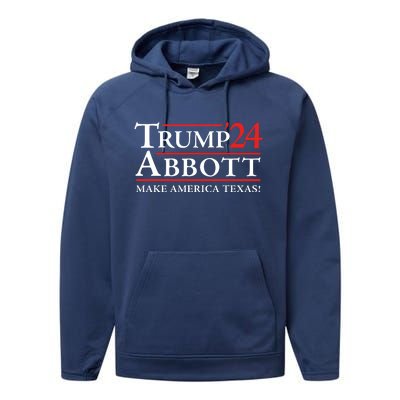 Trump Abbott 2024 Texas Governor Funny Election Performance Fleece Hoodie