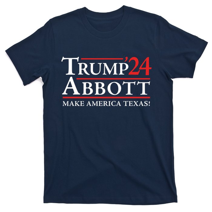 Trump Abbott 2024 Texas Governor Funny Election T-Shirt