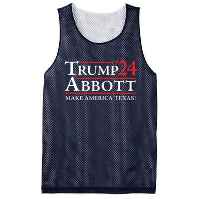 Trump Abbott 2024 Texas Governor Funny Election Mesh Reversible Basketball Jersey Tank