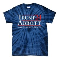 Trump Abbott 2024 Texas Governor Funny Election Tie-Dye T-Shirt