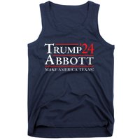 Trump Abbott 2024 Texas Governor Funny Election Tank Top