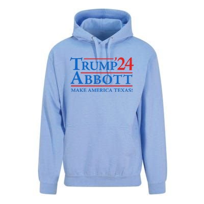 Trump Abbott 2024 Texas Governor Funny Election Unisex Surf Hoodie