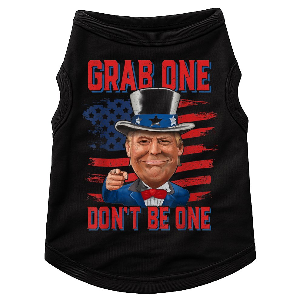 Trump American 4th Of July Grab One Dont Be One Uncle Doggie Tank