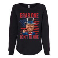 Trump American 4th Of July Grab One Dont Be One Uncle Womens California Wash Sweatshirt