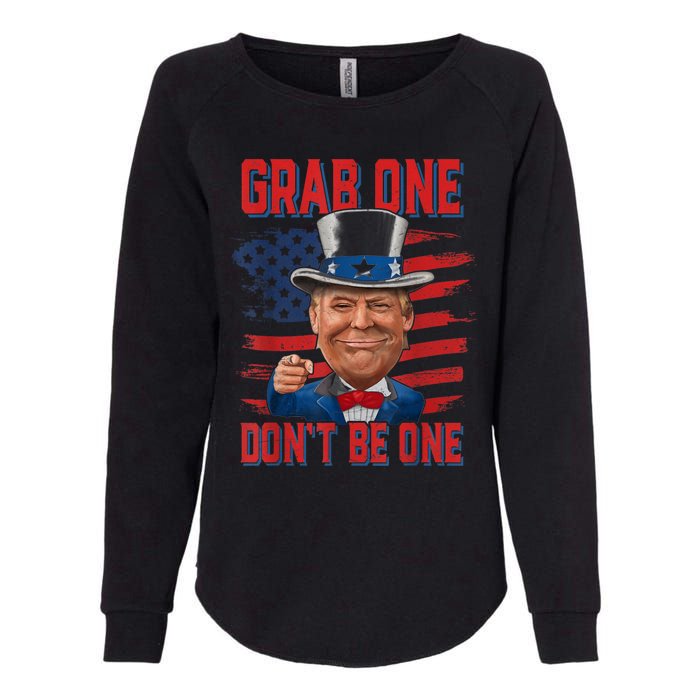 Trump American 4th Of July Grab One Dont Be One Uncle Womens California Wash Sweatshirt