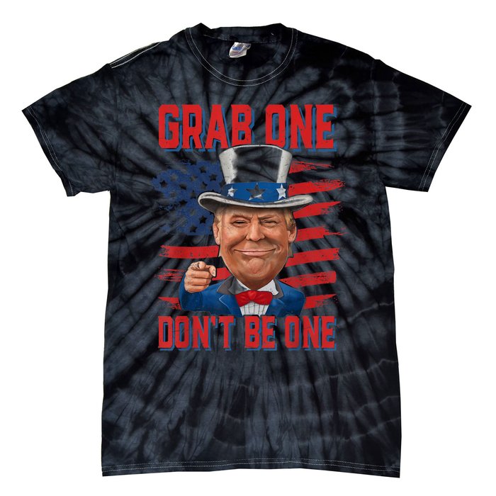 Trump American 4th Of July Grab One Dont Be One Uncle Tie-Dye T-Shirt