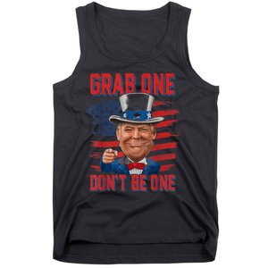 Trump American 4th Of July Grab One Dont Be One Uncle Tank Top