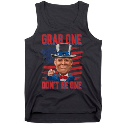 Trump American 4th Of July Grab One Dont Be One Uncle Tank Top