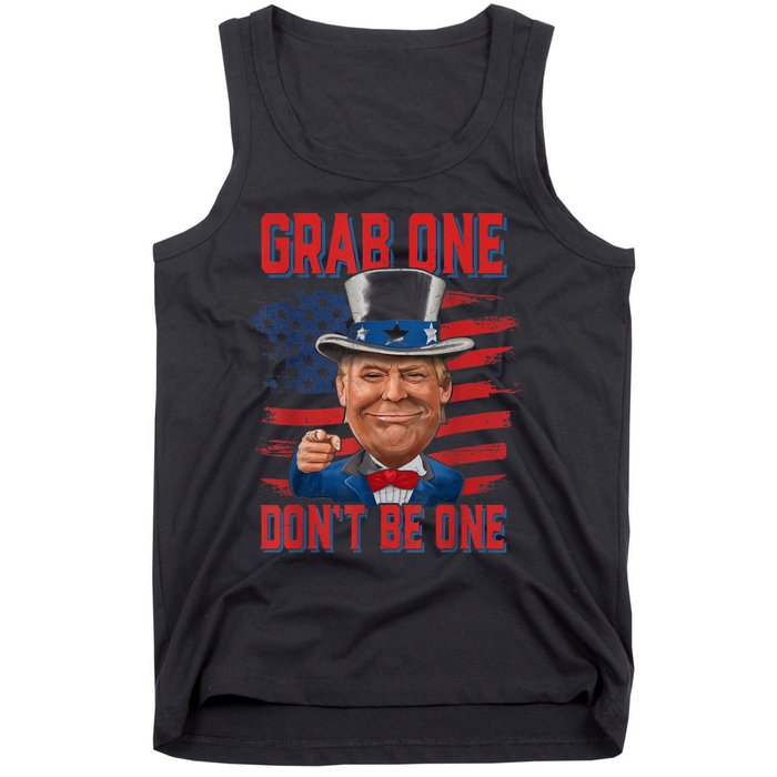 Trump American 4th Of July Grab One Dont Be One Uncle Tank Top