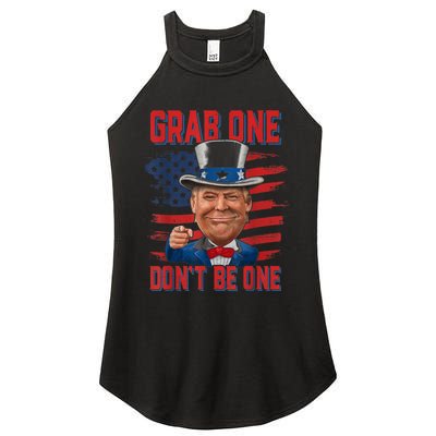 Trump American 4th Of July Grab One Dont Be One Uncle Women’s Perfect Tri Rocker Tank