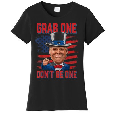 Trump American 4th Of July Grab One Dont Be One Uncle Women's T-Shirt