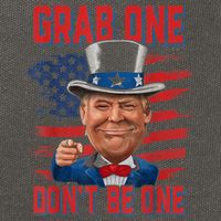 Trump American 4th Of July Grab One Dont Be One Uncle Cotton Canvas Backpack