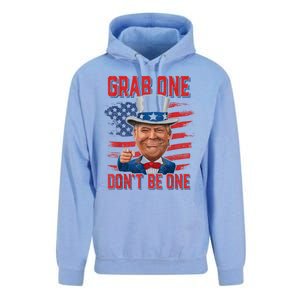 Trump American 4th Of July Grab One Dont Be One Uncle Unisex Surf Hoodie