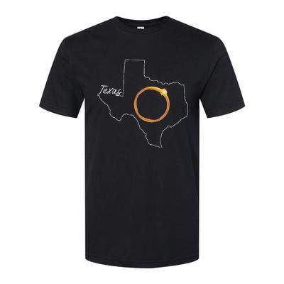 Texas April 8 Total Solar Eclipse Usa Map Totality Softstyle® CVC T-Shirt