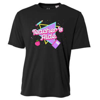 Teachers Aide 80s 90s Back To School Cooling Performance Crew T-Shirt