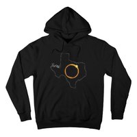 Texas April 8 Total Solar Eclipse Usa Map Totality Hoodie