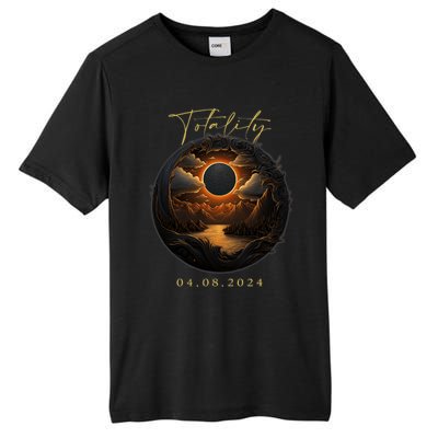 Totality April 8 2024 Total Solar Eclipse America Tall Fusion ChromaSoft Performance T-Shirt