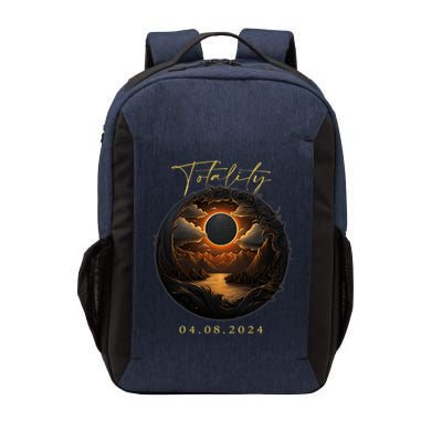 Totality April 8 2024 Total Solar Eclipse America Vector Backpack