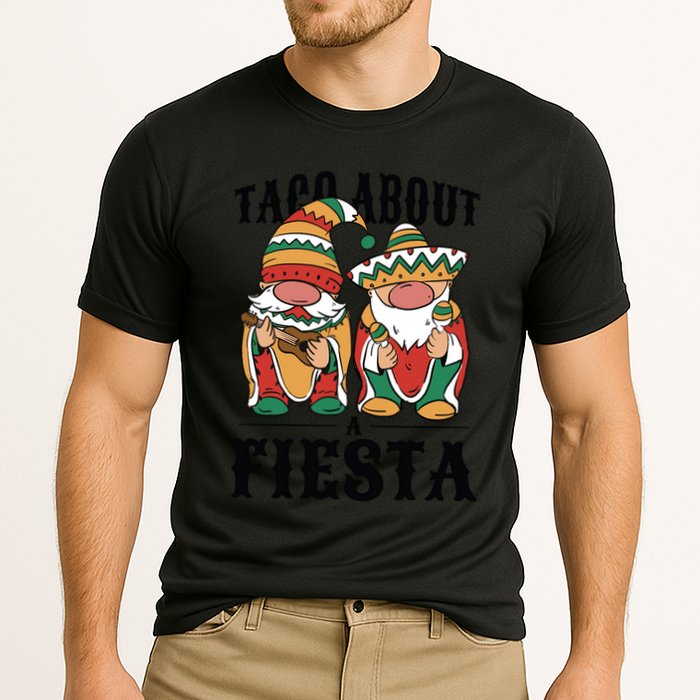 Taco About A Fiesta Gnomes Cooling Performance Crew T-Shirt