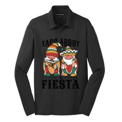 Taco About A Fiesta Gnomes Silk Touch Performance Long Sleeve Polo