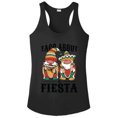 Taco About A Fiesta Gnomes Ladies PosiCharge Competitor Racerback Tank