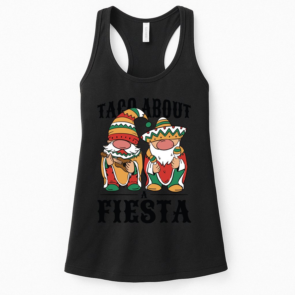 Taco About A Fiesta Gnomes Womens Tank Top