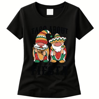 Taco About A Fiesta Gnomes Womens T-Shirt