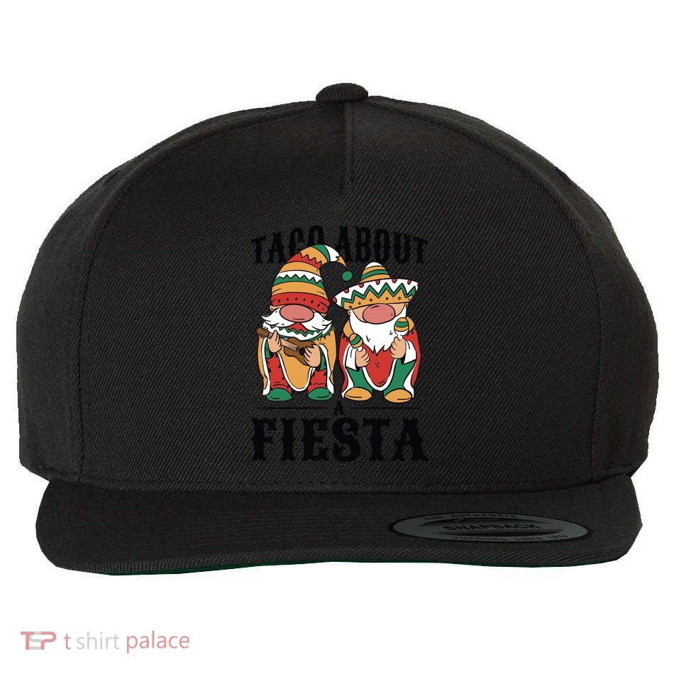 Taco About A Fiesta Gnomes Wool Snapback Cap