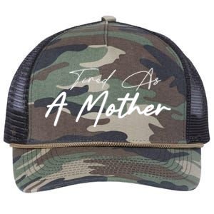 Tired As A Mother Mom Life Retro Rope Trucker Hat Cap