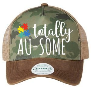 Totally Awesome Autism Awareness Legacy Tie Dye Trucker Hat