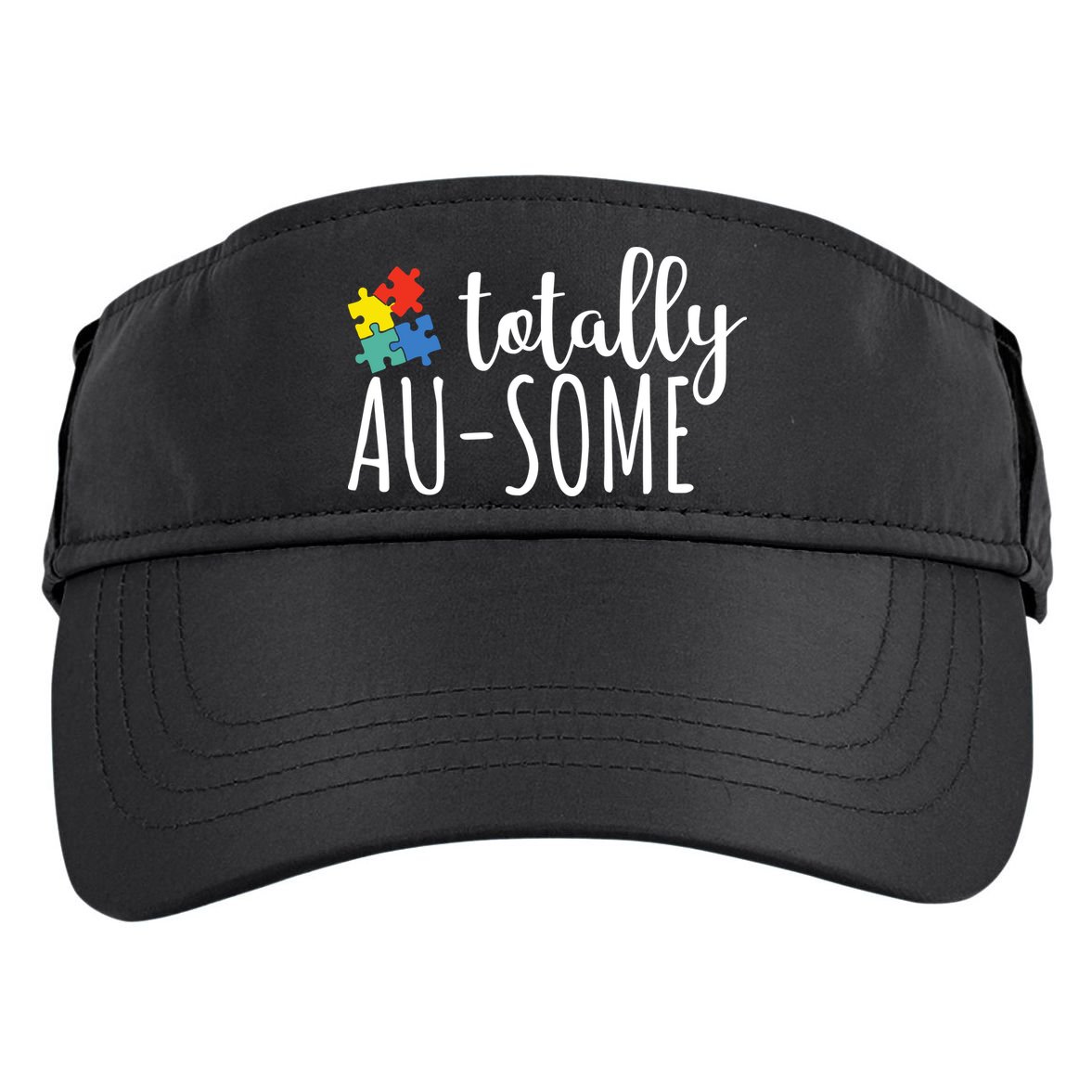 Totally Awesome Autism Awareness Adult Drive Performance Visor