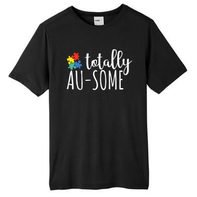 Totally Awesome Autism Awareness Tall Fusion ChromaSoft Performance T-Shirt