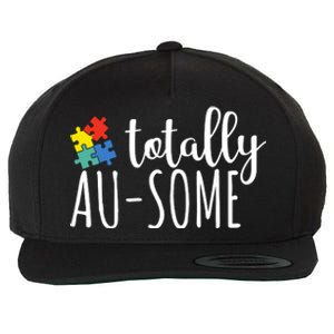 Totally Awesome Autism Awareness Wool Snapback Cap