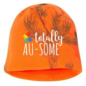 Totally Awesome Autism Awareness Kati - Camo Knit Beanie