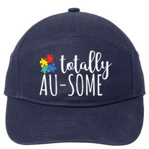 Totally Awesome Autism Awareness 7-Panel Snapback Hat