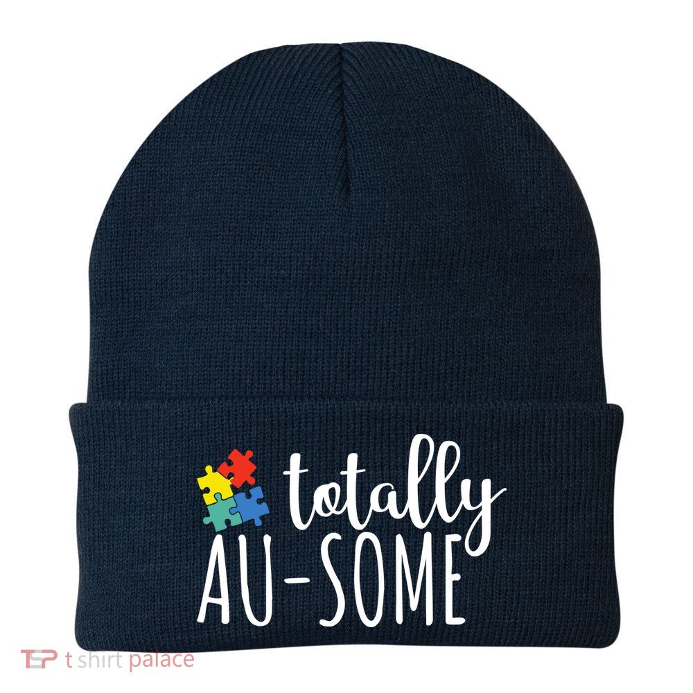 Totally Awesome Autism Awareness Beanie