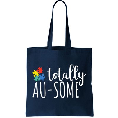 Totally Awesome Autism Awareness Tote Bag