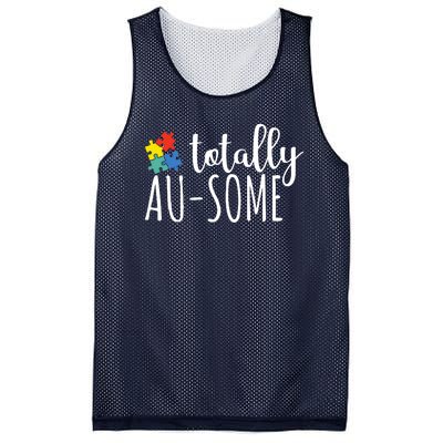 Totally Awesome Autism Awareness Mesh Reversible Basketball Jersey Tank