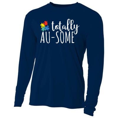 Totally Awesome Autism Awareness Cooling Performance Long Sleeve Crew