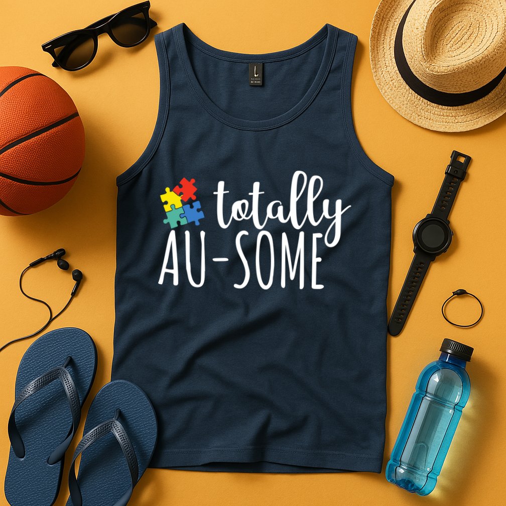 Totally Awesome Autism Awareness Tank Top