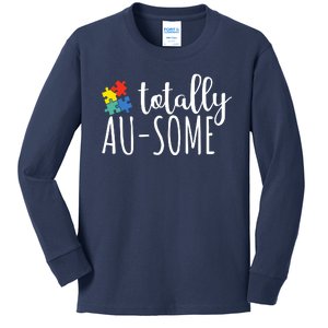 Totally Awesome Autism Awareness Kids Long Sleeve Shirt