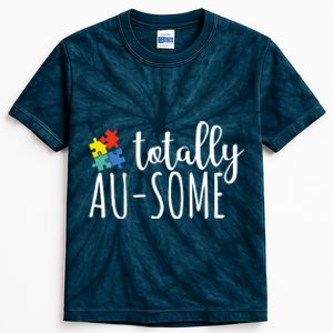 Totally Awesome Autism Awareness Kids Tie-Dye T-Shirt