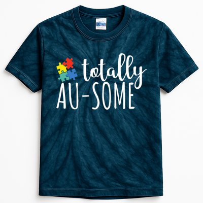 Totally Awesome Autism Awareness Kids Tie-Dye T-Shirt