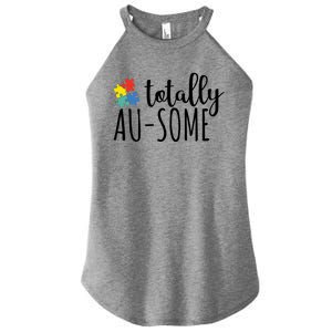 Totally Awesome Autism Awareness Women’s Perfect Tri Rocker Tank