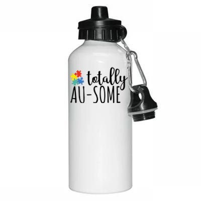 Totally Awesome Autism Awareness Aluminum Water Bottle 