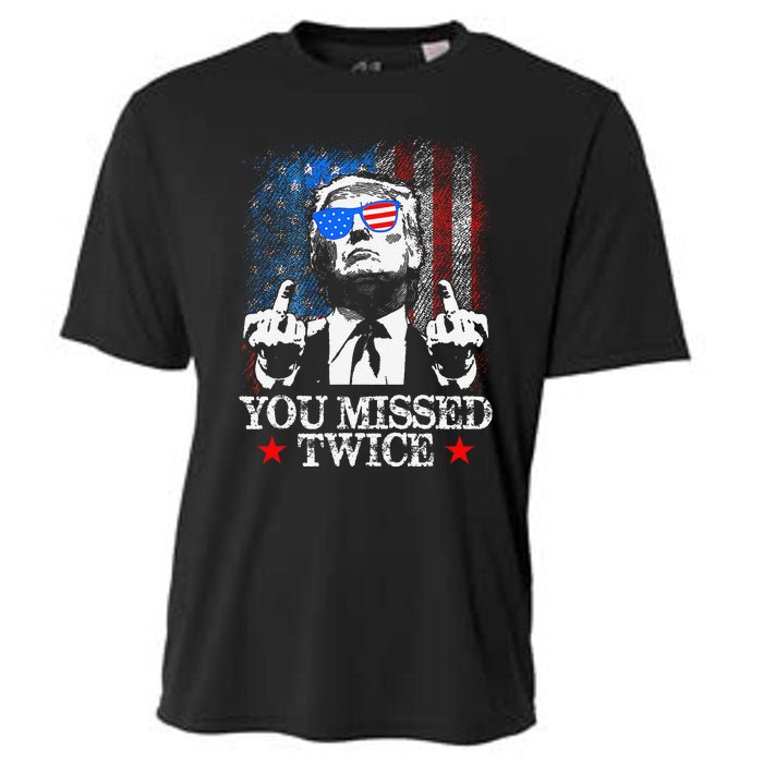 Trump Assassination Attempt Trump 2024 You Missed Twice Cooling Performance Crew T-Shirt