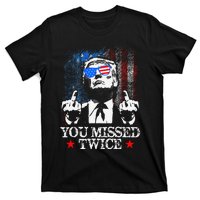 Trump Assassination Attempt Trump 2024 You Missed Twice T-Shirt