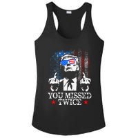 Trump Assassination Attempt Trump 2024 You Missed Twice Ladies PosiCharge Competitor Racerback Tank