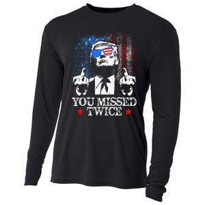 Trump Assassination Attempt Trump 2024 You Missed Twice Cooling Performance Long Sleeve Crew